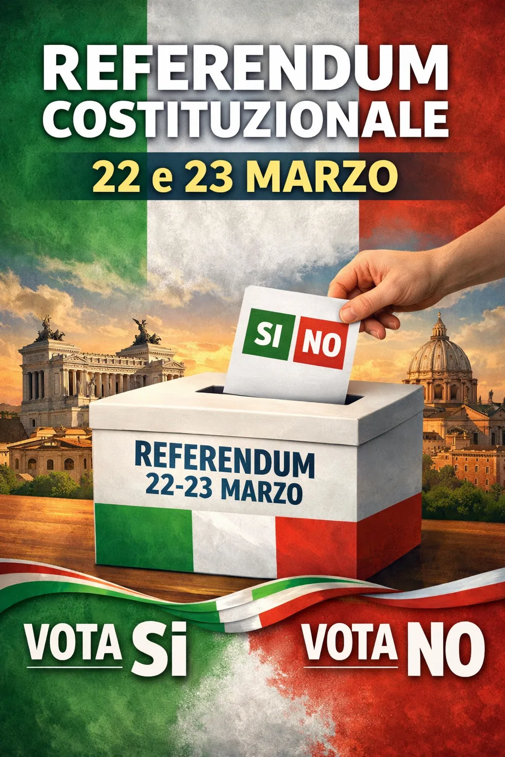 urna elettorale - si/no